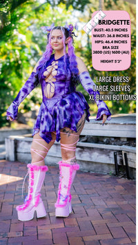 Thumbnail for ✨COMING SOON✨ Purple Tie Dye Pixie DRESS