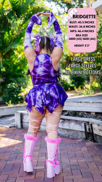 Thumbnail for ✨COMING SOON✨ Purple Tie Dye Pixie DRESS