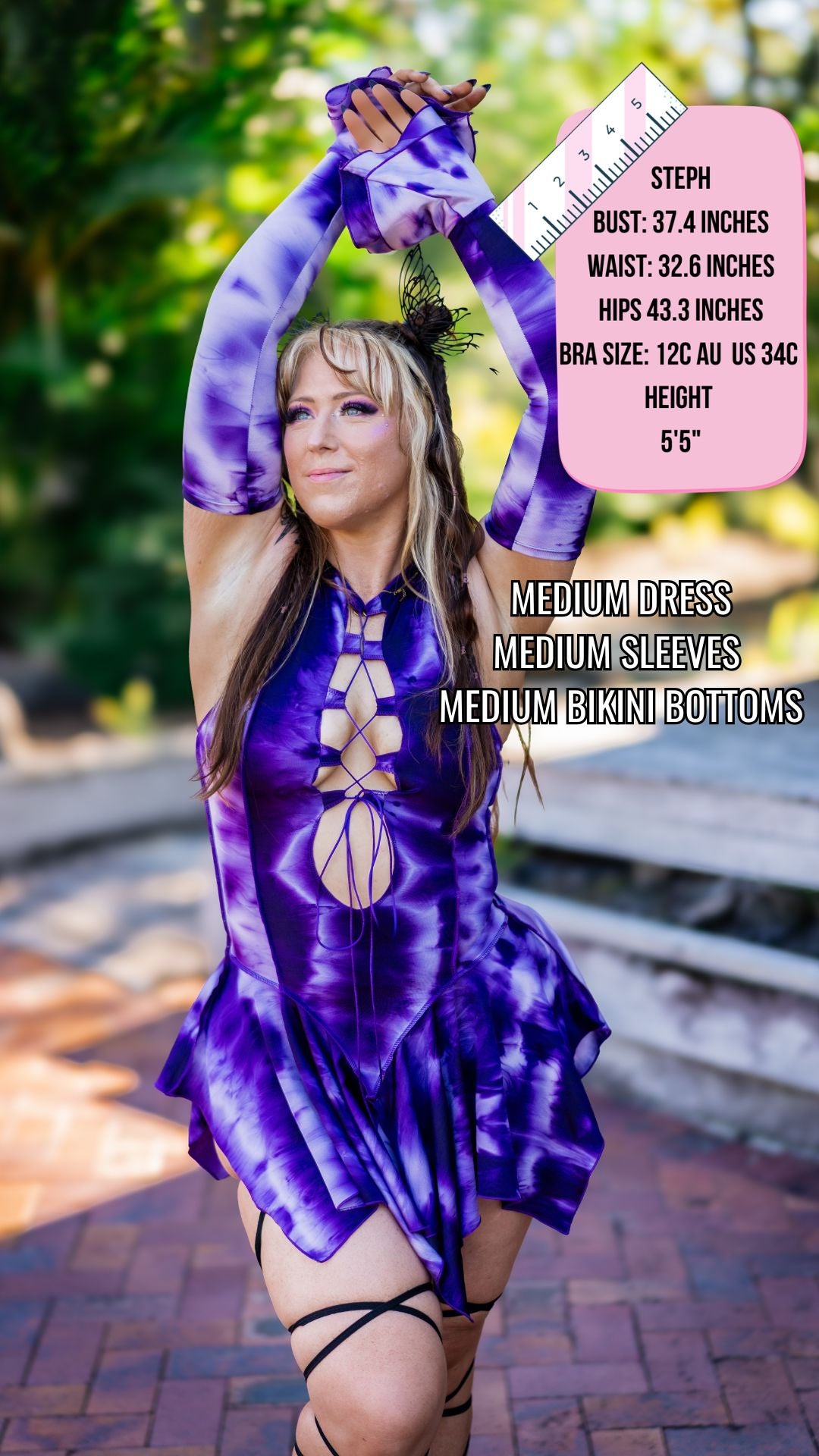 ✨COMING SOON✨ Purple Tie Dye Pixie DRESS