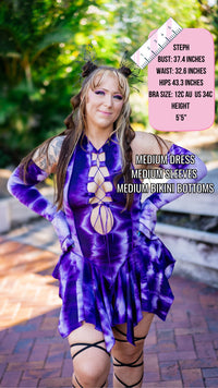 Thumbnail for ✨COMING SOON✨ Purple Tie Dye Pixie DRESS