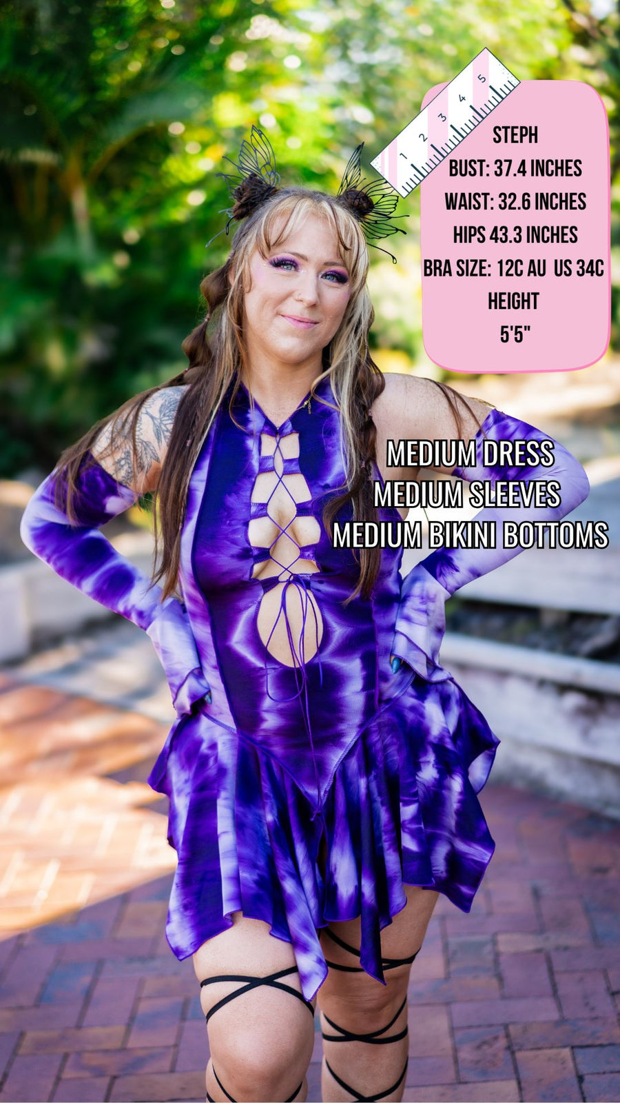 ✨COMING SOON✨ Purple Tie Dye Pixie DRESS