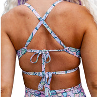 Thumbnail for Conversation Hearts Cutout Kini Top