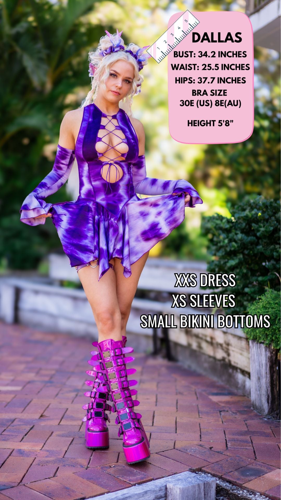 ✨COMING SOON✨ Purple Tie Dye Pixie DRESS
