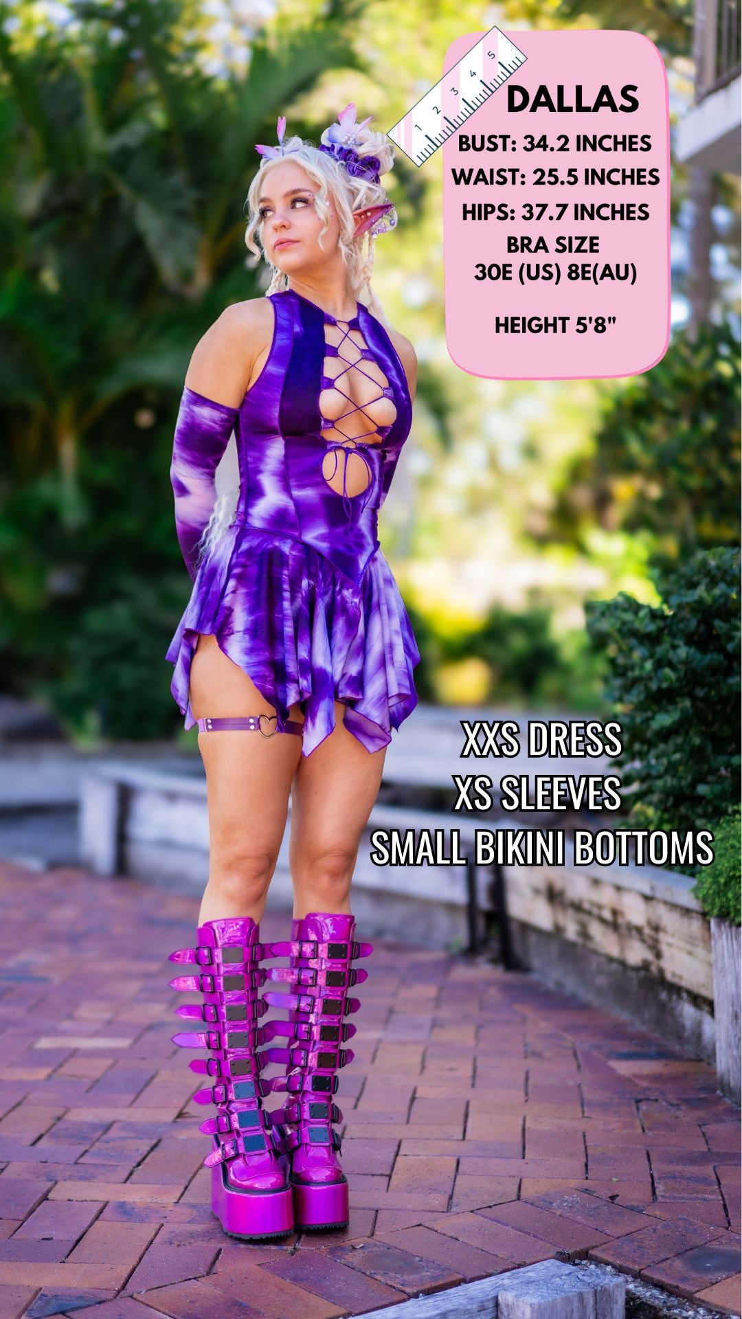 ✨COMING SOON✨ Purple Tie Dye Pixie DRESS