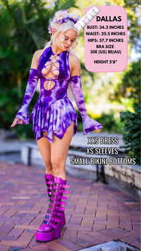 Thumbnail for ✨COMING SOON✨ Purple Tie Dye Pixie DRESS
