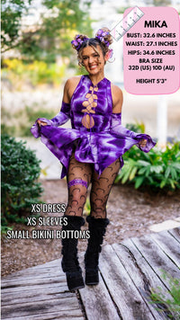Thumbnail for ✨COMING SOON✨ Purple Tie Dye Pixie DRESS