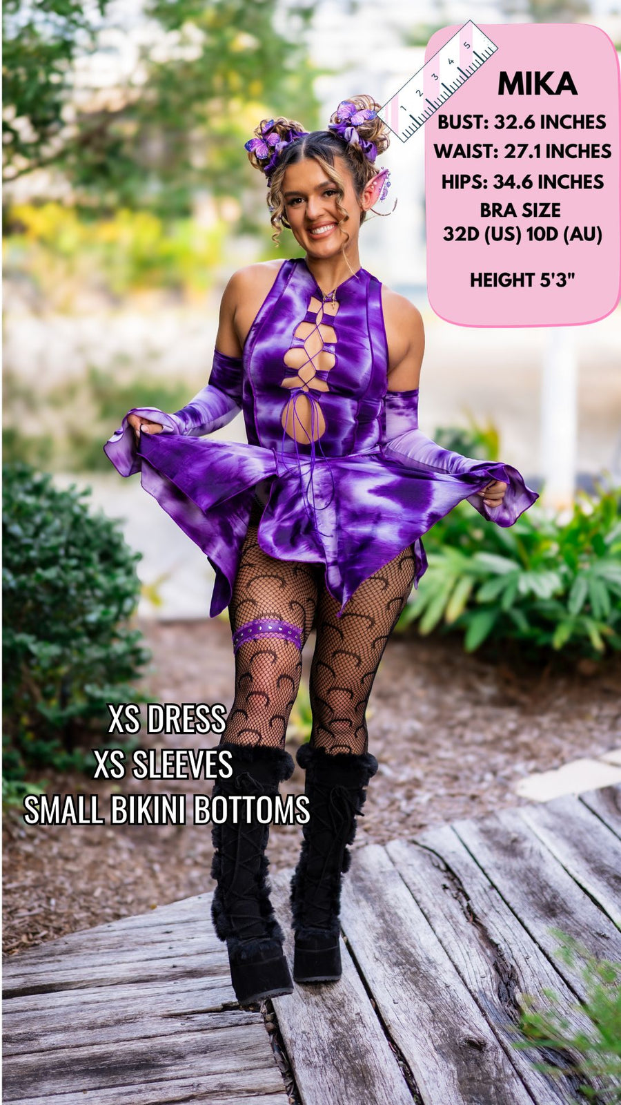 ✨COMING SOON✨ Purple Tie Dye Pixie DRESS