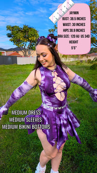 Thumbnail for ✨COMING SOON✨ Purple Tie Dye Pixie DRESS