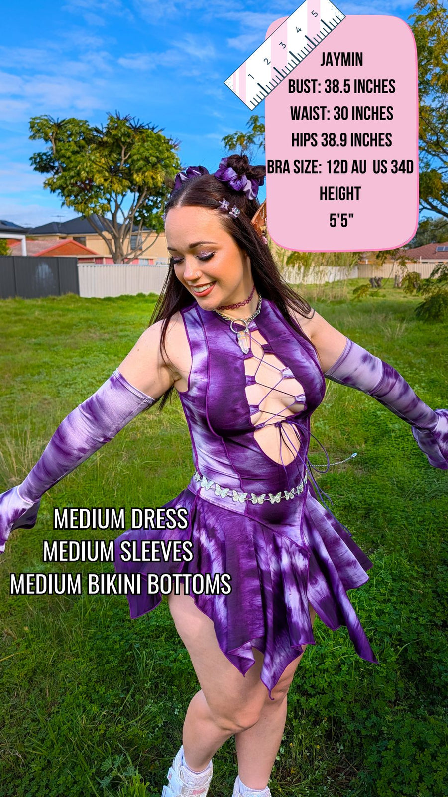 ✨COMING SOON✨ Purple Tie Dye Pixie DRESS