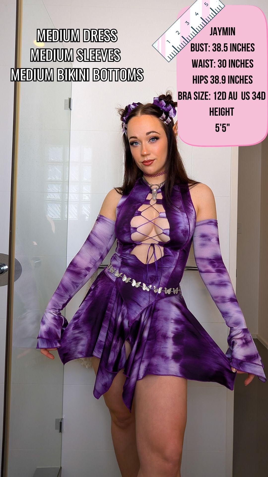 ✨COMING SOON✨ Purple Tie Dye Pixie DRESS