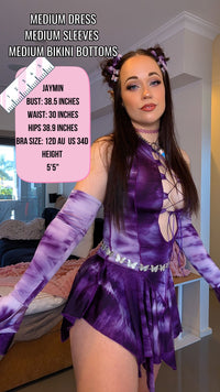Thumbnail for ✨COMING SOON✨ Purple Tie Dye Pixie DRESS