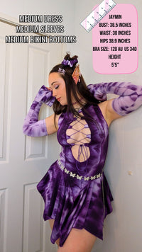 Thumbnail for ✨COMING SOON✨ Purple Tie Dye Pixie DRESS