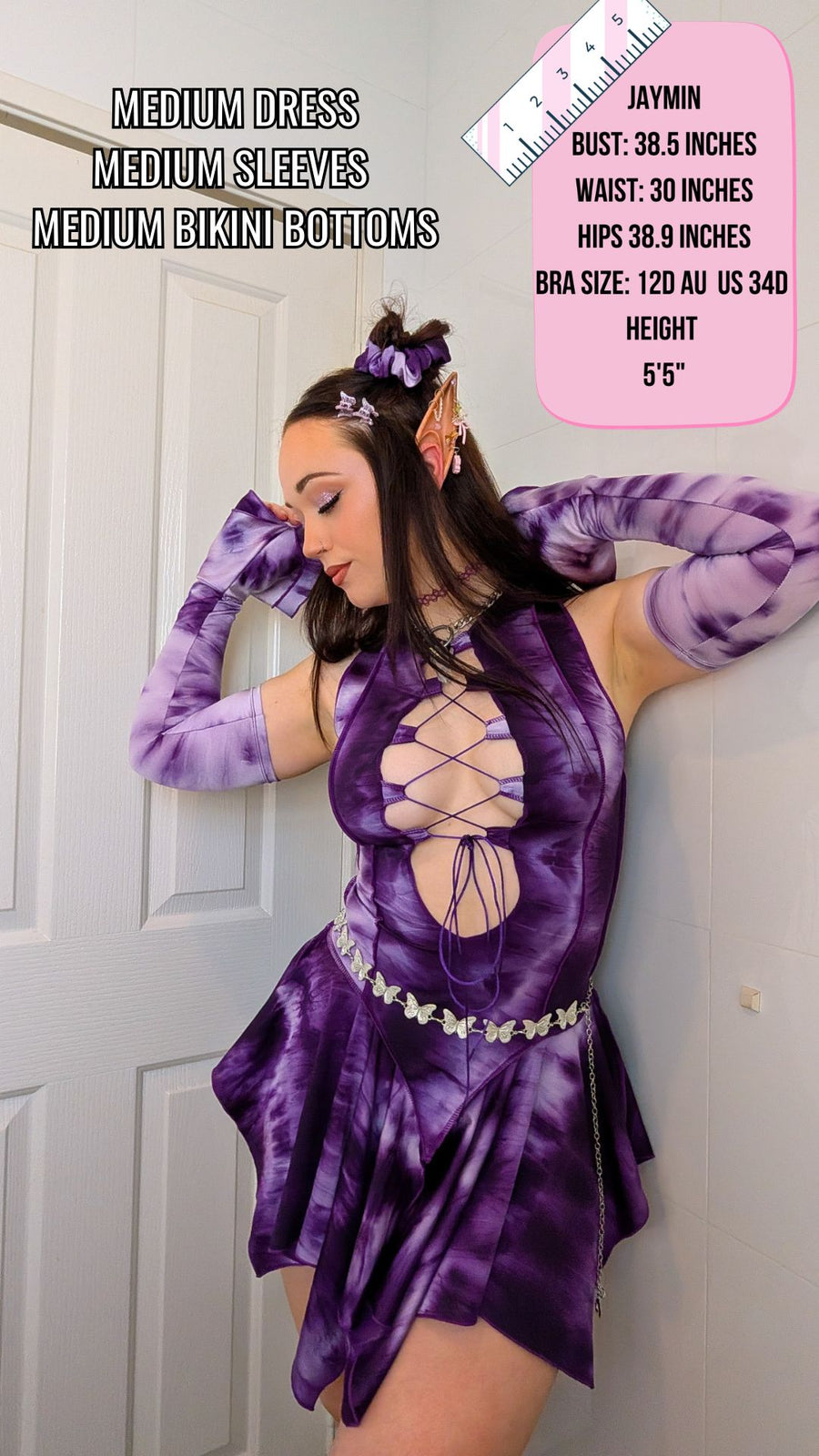 ✨COMING SOON✨ Purple Tie Dye Pixie DRESS
