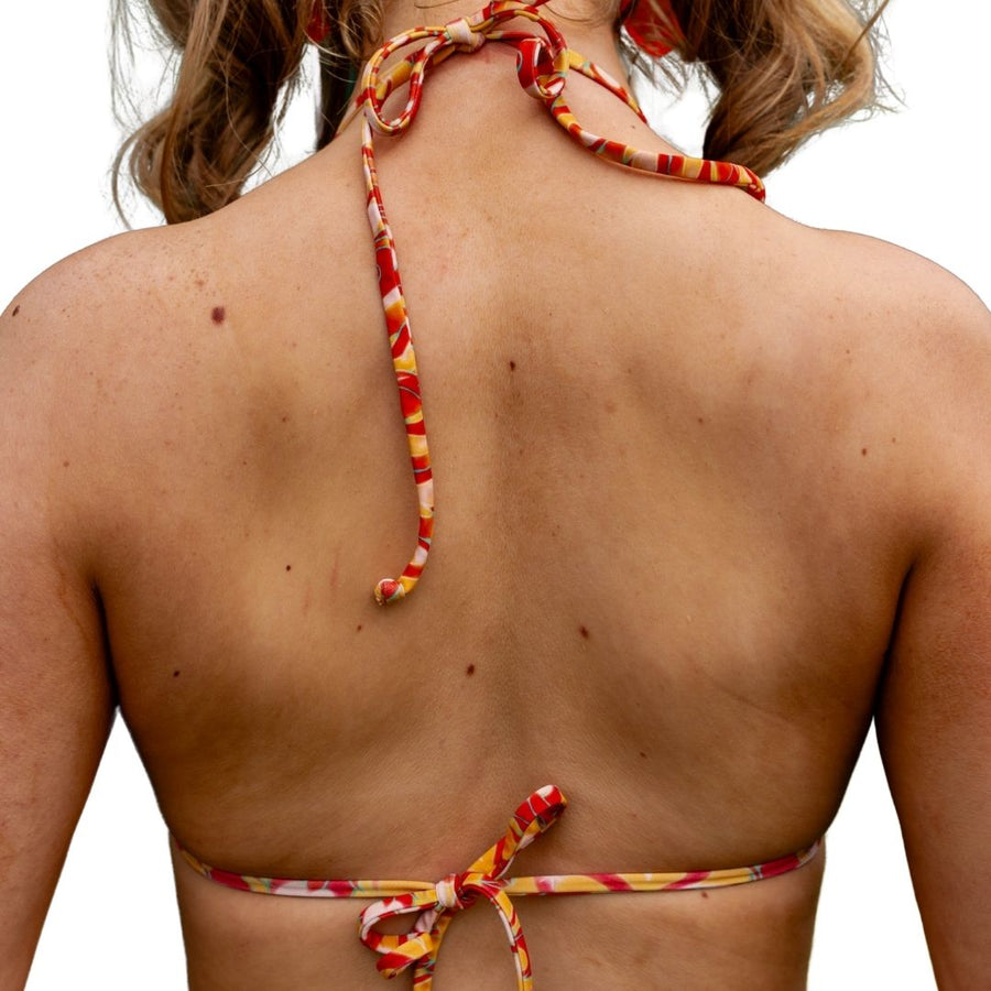 ✨COMING SOON✨ Triangle Bikini Top Orange Flame