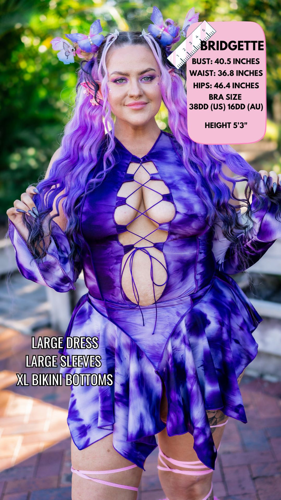 ✨COMING SOON✨ Purple Tie Dye Pixie DRESS