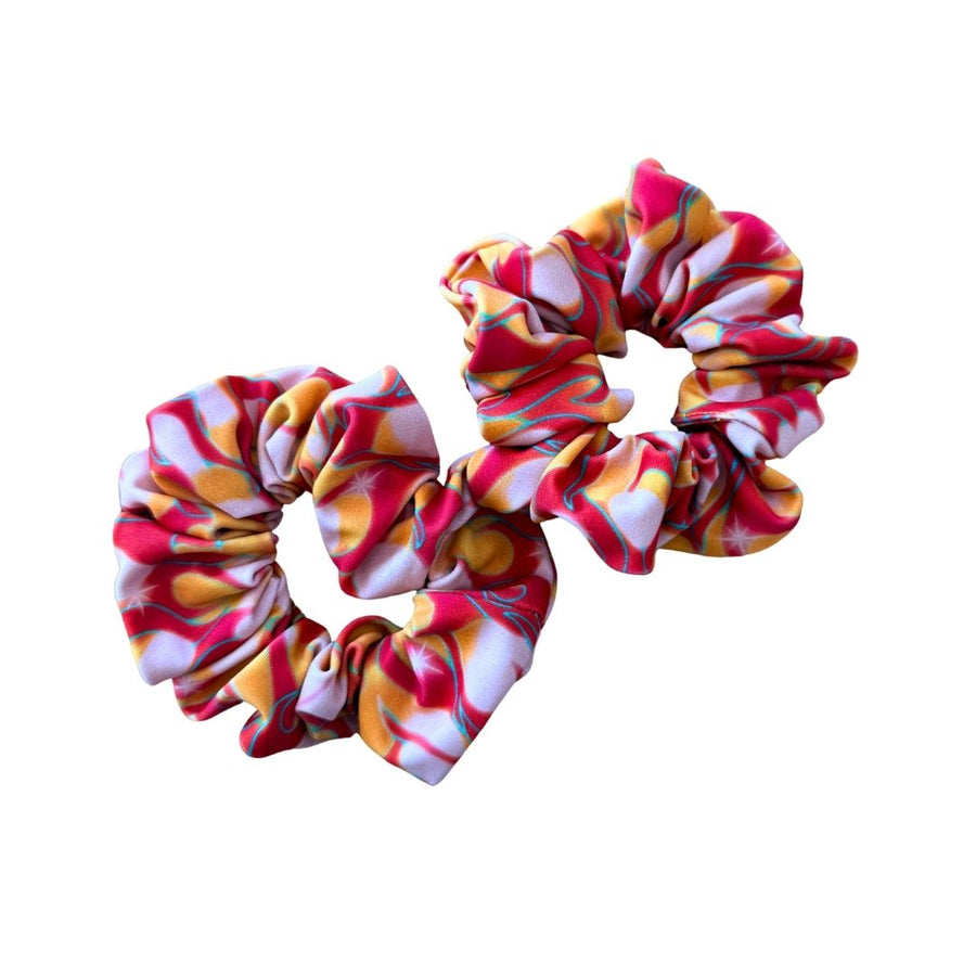 Orange Flame Scrunchie