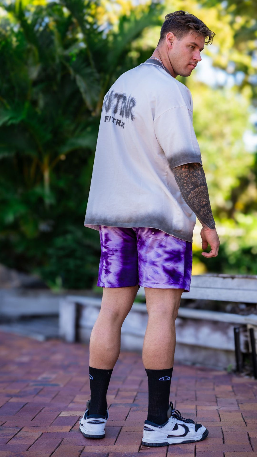 ✨COMING SOON✨ Purple Tie Dye Mens Shorts Board Short Length