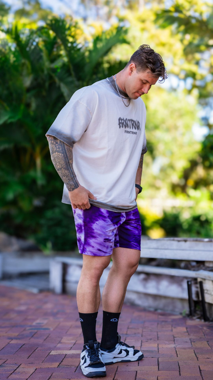 ✨COMING SOON✨ Purple Tie Dye Mens Shorts Board Short Length