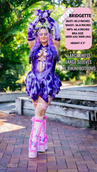 Thumbnail for ✨COMING SOON✨ Purple Tie Dye Pixie DRESS