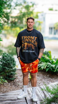 Thumbnail for ✨COMING SOON✨ Orange Tie Dye Mens Shorts Board Short Length