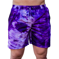 Thumbnail for ✨COMING SOON✨ Purple Tie Dye Mens Shorts Board Short Length