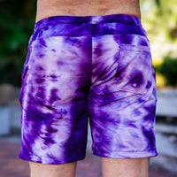 Thumbnail for ✨COMING SOON✨ Purple Tie Dye Mens Shorts Board Short Length