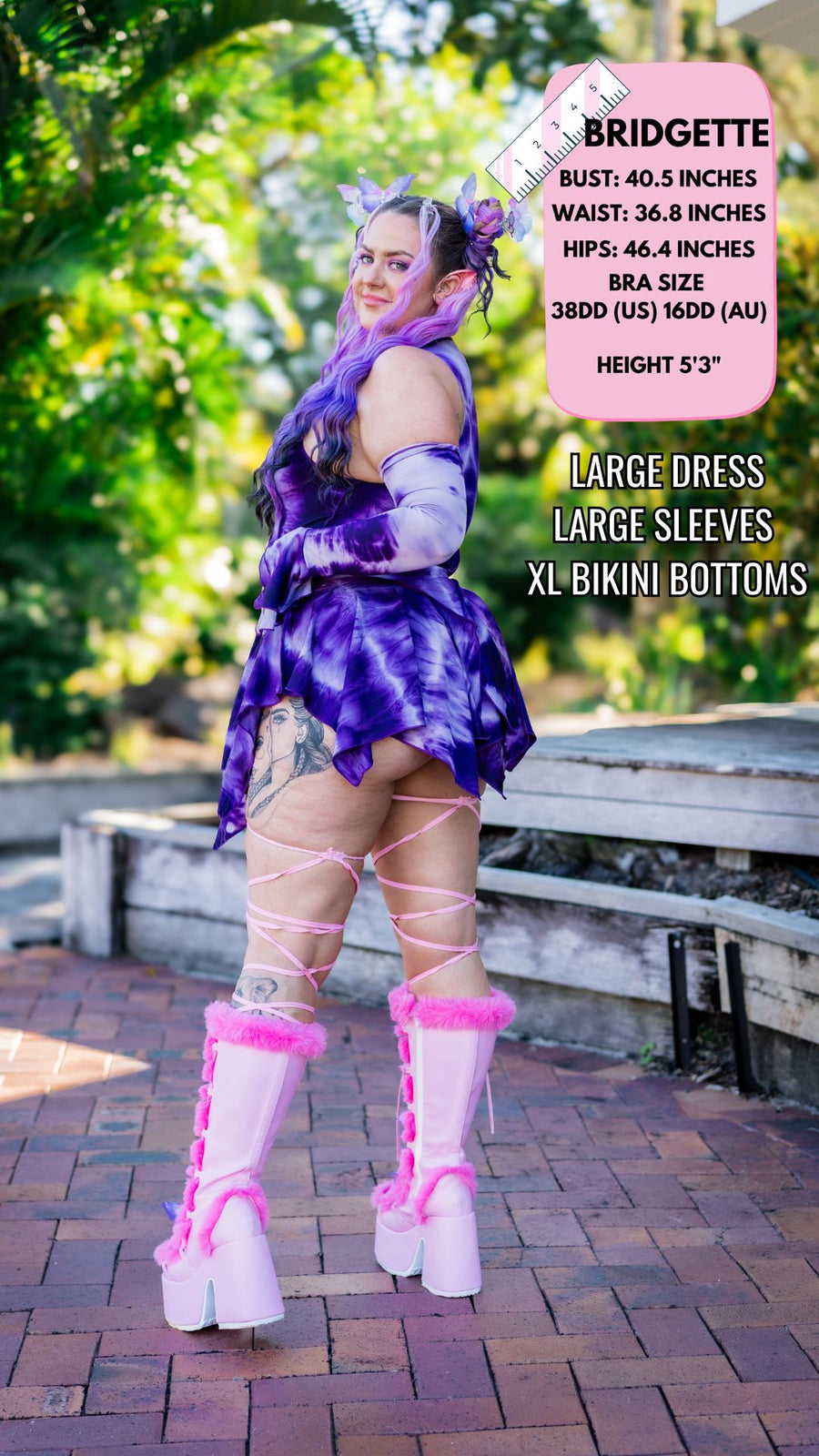 ✨COMING SOON✨ Purple Tie Dye Pixie DRESS