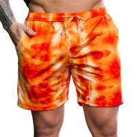 Thumbnail for ✨COMING SOON✨ Orange Tie Dye Mens Shorts Board Short Length