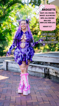 Thumbnail for ✨COMING SOON✨ Purple Tie Dye Pixie DRESS