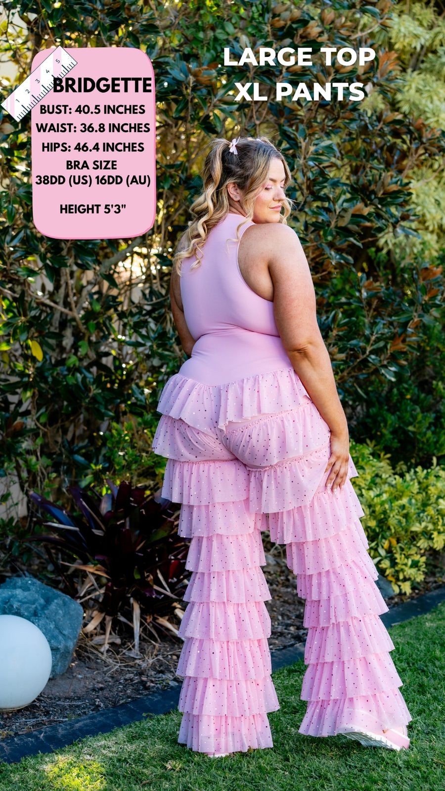 ✨COMING SOON✨ Pink Glitter Ruffle Flares