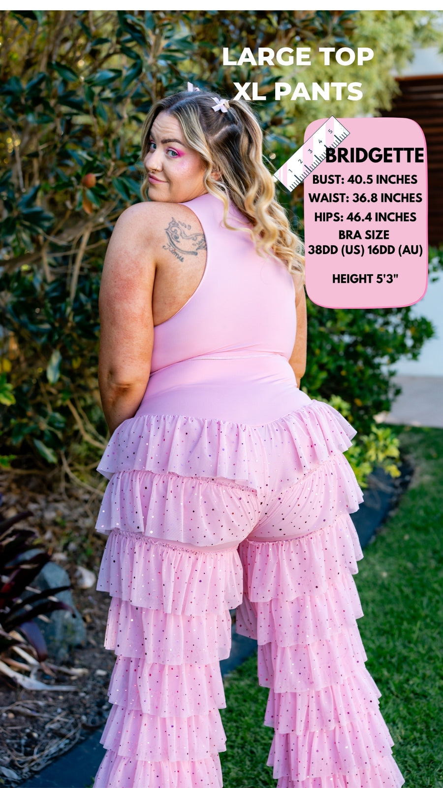 ✨COMING SOON✨ Pink Glitter Ruffle Flares