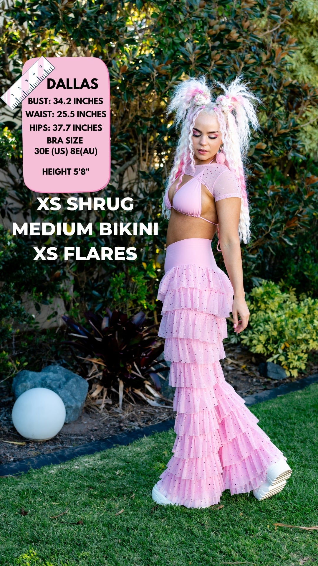 ✨COMING SOON✨ Pink Glitter Ruffle Flares