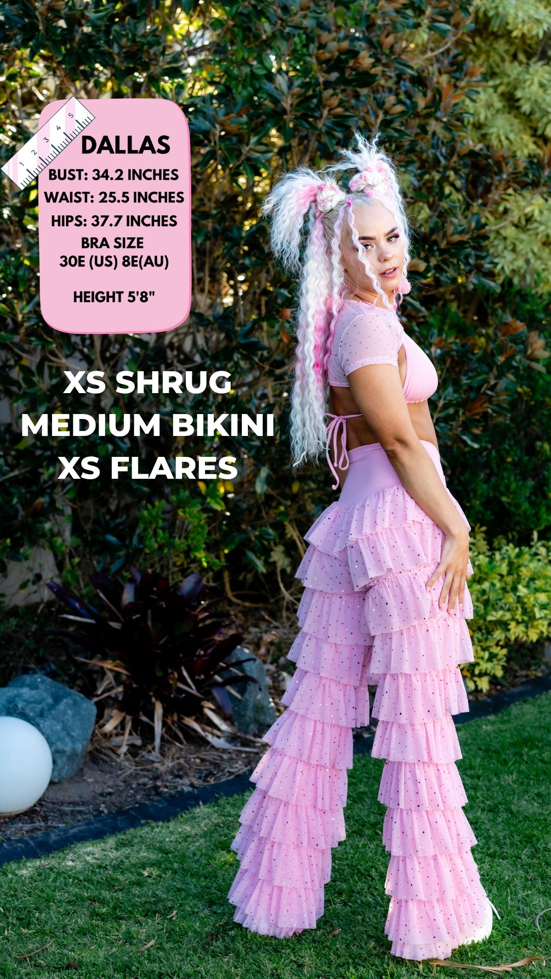 ✨COMING SOON✨ Pink Glitter Ruffle Flares