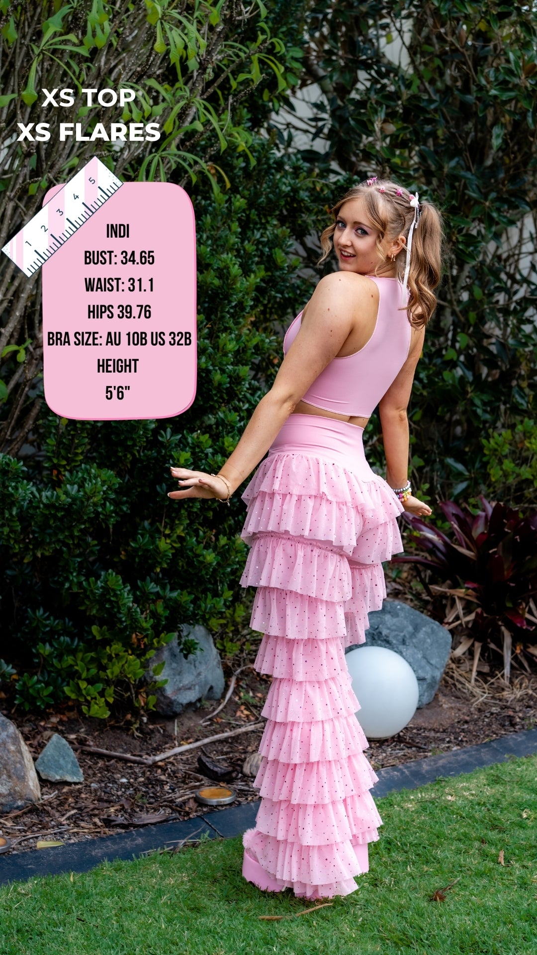 ✨COMING SOON✨ Pink Glitter Ruffle Flares