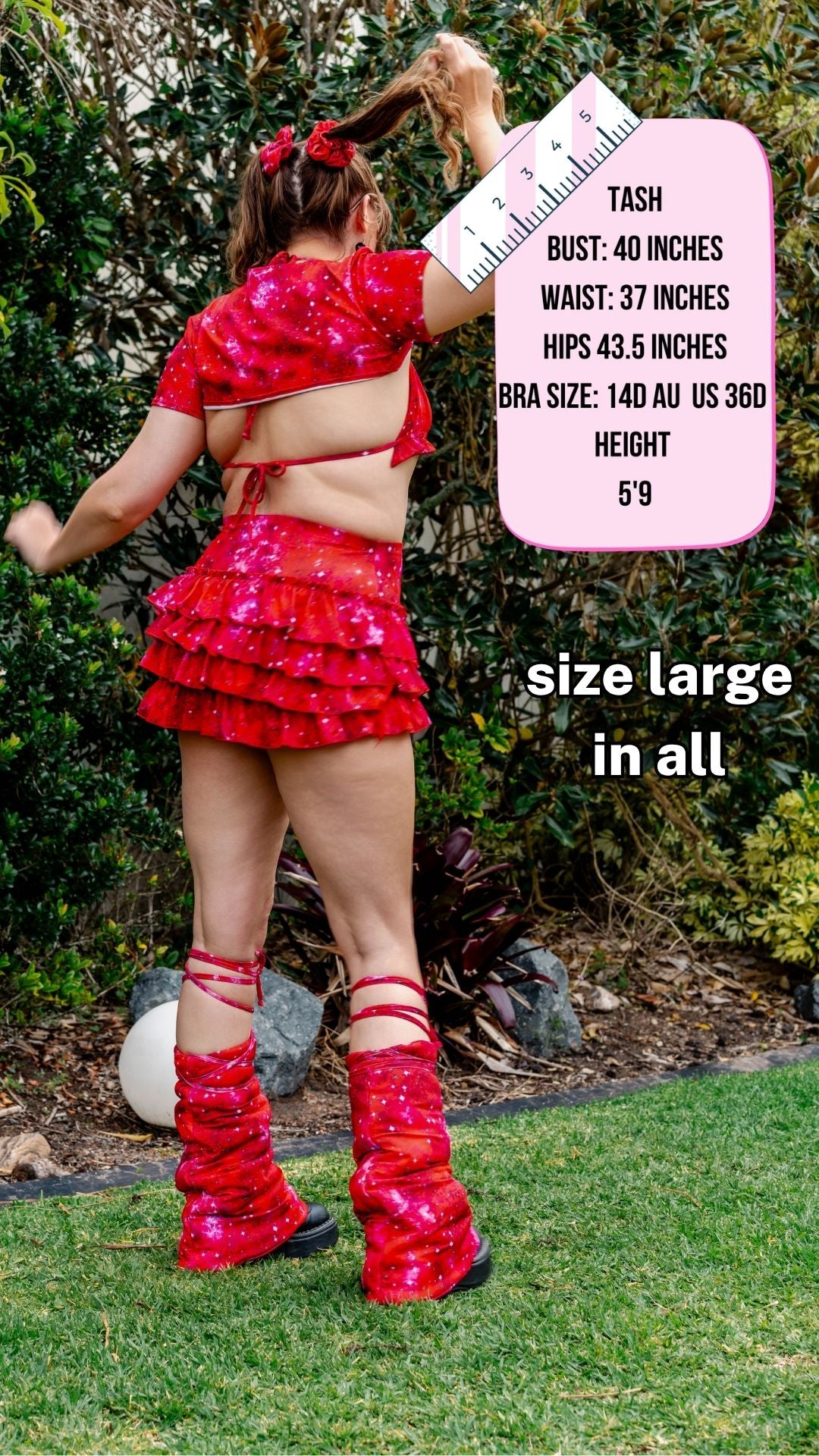 ✨COMING SOON✨ Red In The Stars Ruffle Mini Skort