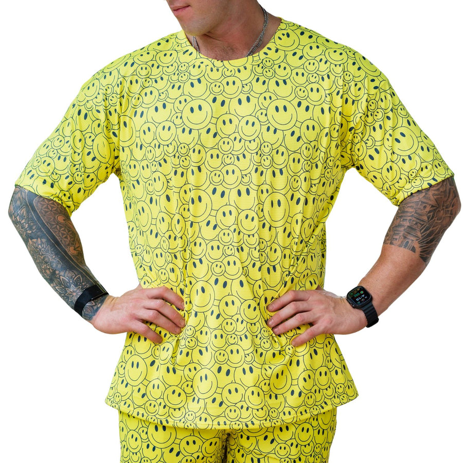 ✨COMING SOON✨ All Smiles Mens Sports Mesh Tee