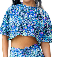 Thumbnail for ✨COMING SOON✨ Scare-Bear Cropped Tee (UV REACTIVE)