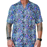 Thumbnail for ✨COMING SOON✨ Scare-Bear Mens Button Up (UV REACTIVE)