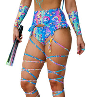 Thumbnail for ✨COMING SOON✨ Kandi Kid Frilly Garter With Built In Leg Wraps