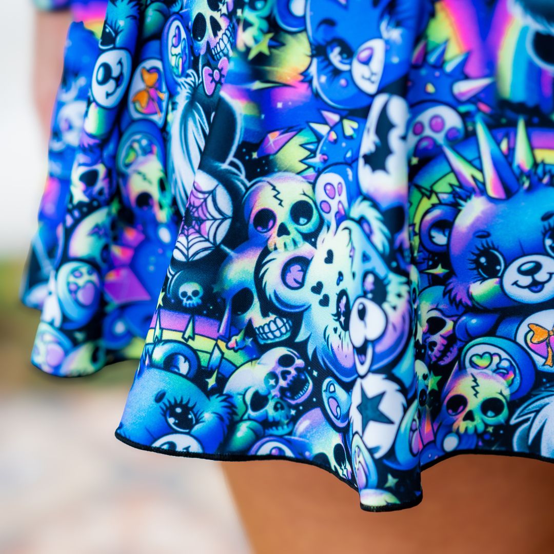✨COMING SOON✨ Scare-Bear A-line Pocket Skort (UV REACTIVE)