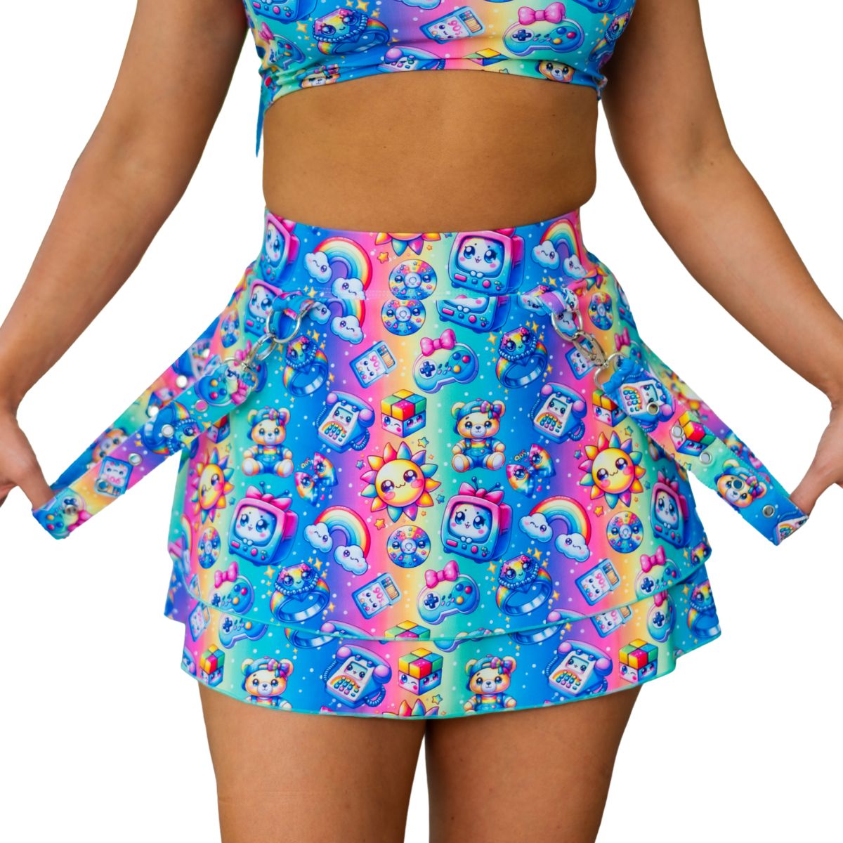 Kandi Kid Suspender Skirt – TrueColours