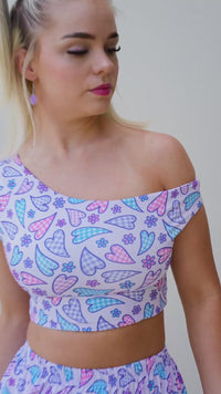 Gingham Hearts Maxi Skirt