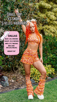 Thumbnail for ✨COMING SOON✨ Buckle Skort Orange Flame