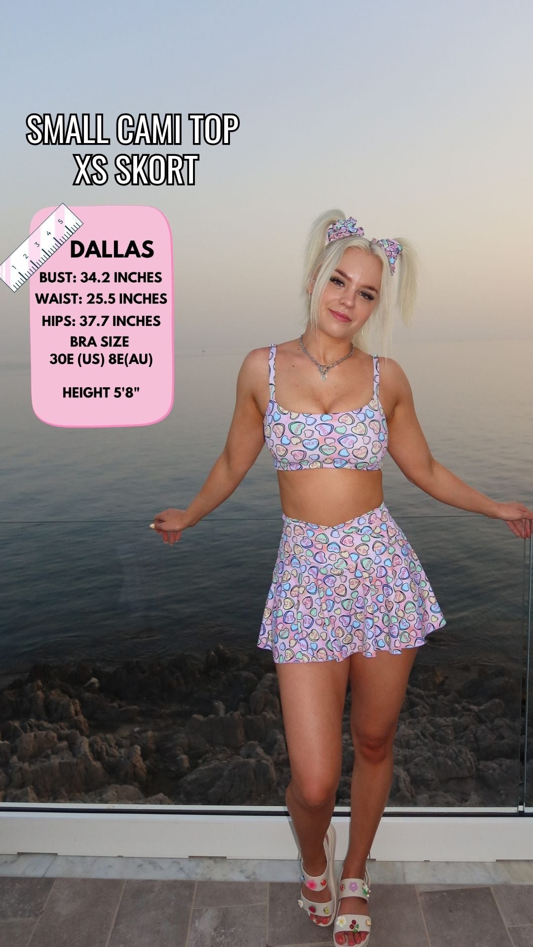 ✨COMING SOON✨ Conversation Hearts A-line Pocket Skort