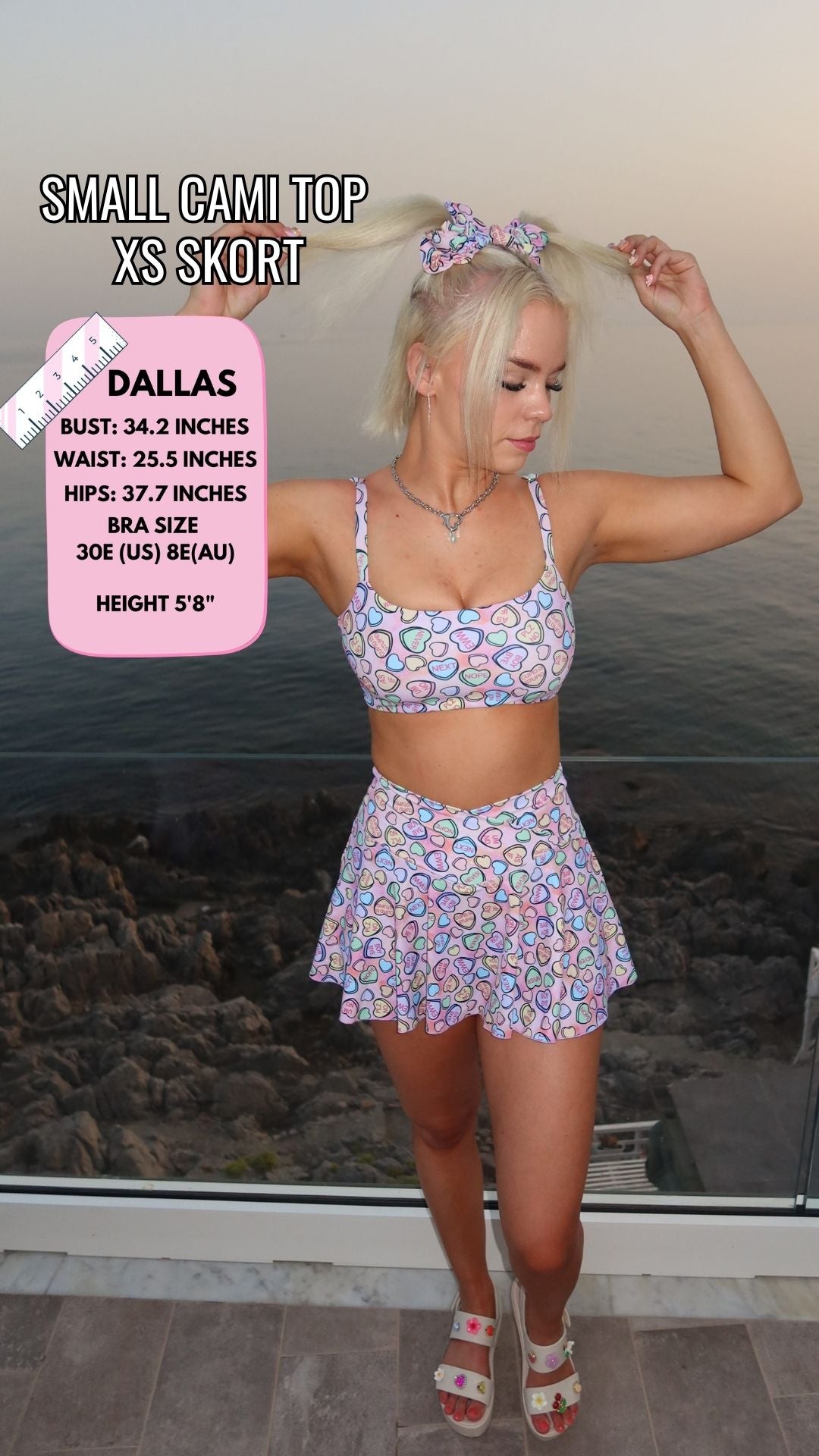 ✨COMING SOON✨ Conversation Hearts A-line Pocket Skort