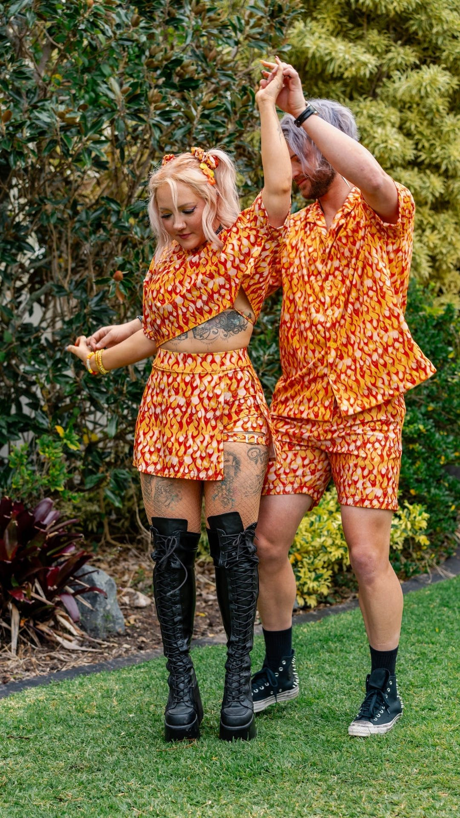 ✨COMING SOON✨ Orange Flame Cropped Tee