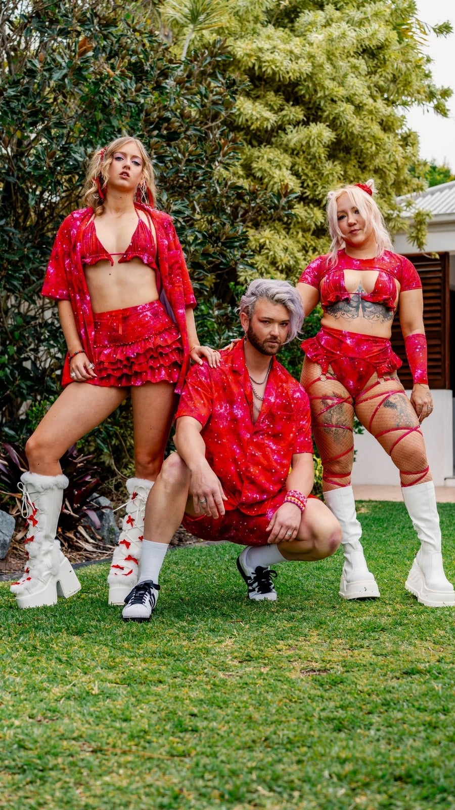 ✨COMING SOON✨ Mens Button Up Red In The Stars