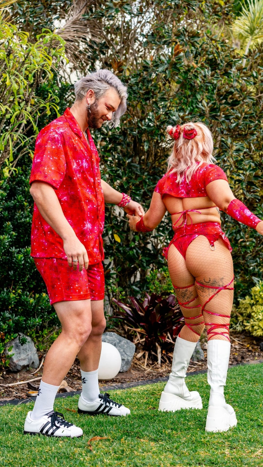 ✨COMING SOON✨ Mens Button Up Red In The Stars