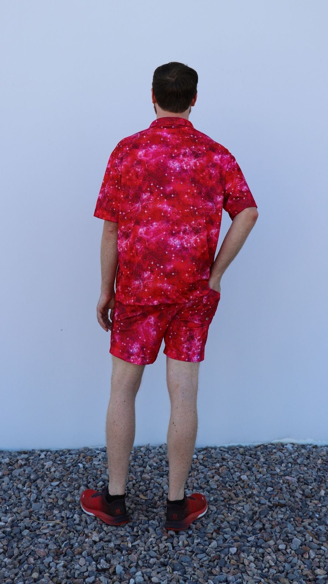 ✨COMING SOON✨ Mens Button Up Red In The Stars