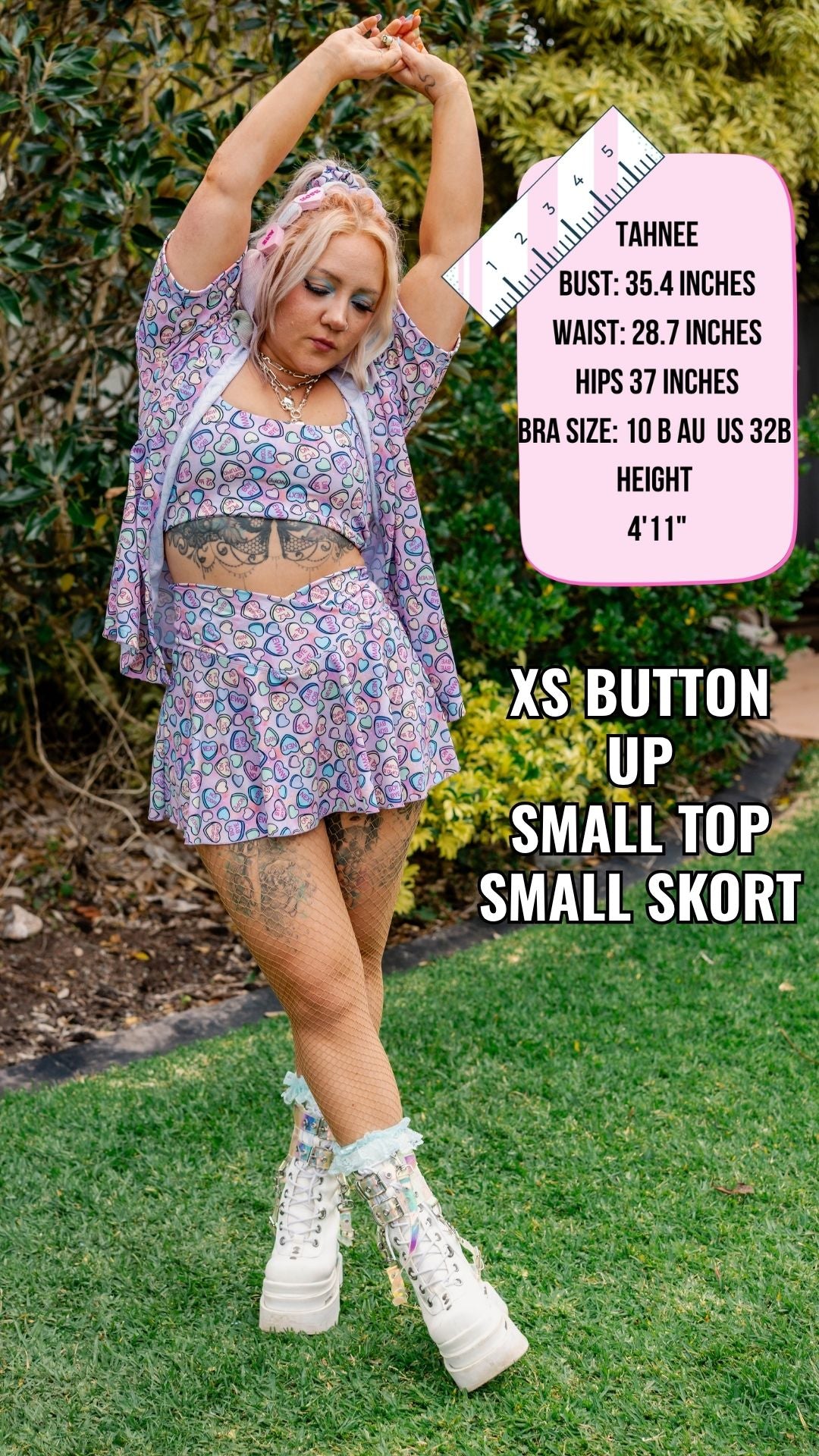 ✨COMING SOON✨ Girls Matchy Button Up Conversation Hearts